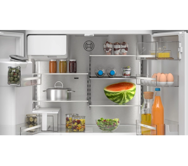 Bosch Serie 6 KFI96AXEA Pełny No Frost 183cm Kostkarka Zdalne sterowanie Czarna stal szczotkowana - TRZECI -55%, ALBO 5-TY ZA 1ZŁ - Kup na Raty - RRSO 0%