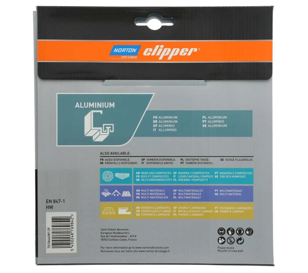 Norton Clipper do aluminium 255mm