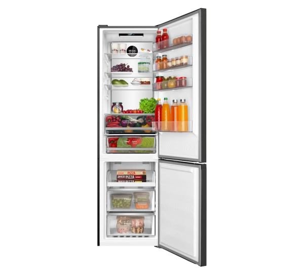 Amica FK3706D.5DFZXC (A) Pełny No Frost 200cm Komora świeżości Czarny Inox - Kup na Raty - RRSO 0%