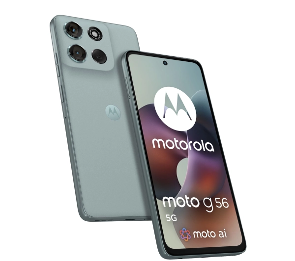 Motorola moto g56 5G 8/256GB Funkcje AI 6,72" 120Hz 50Mpix Gray Mist - ⚡ EURO HIT CENOWY! ⚡ - Kup na Raty - RRSO 0%
