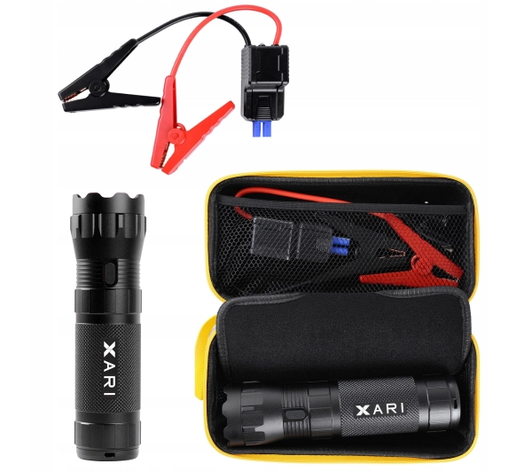 Xari JS30 Jump Starter 4w1 Latarka, Młotek 8000mAh 10W Czarny - ⚡ EURO HIT CENOWY! ⚡