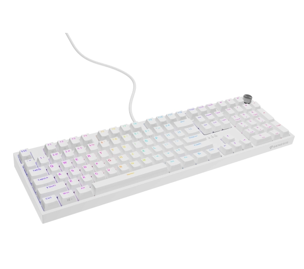 Genesis Thor 404 US RGB Gateron Yellow Pro Biały