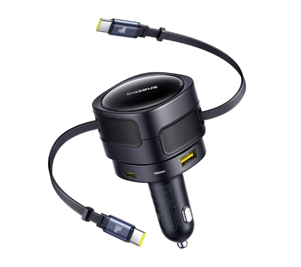 Baseus 2xUSB-C 90W + kabel USB-C USB Czarny