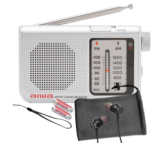 Aiwa RS-55/SL Radio FM Srebrny