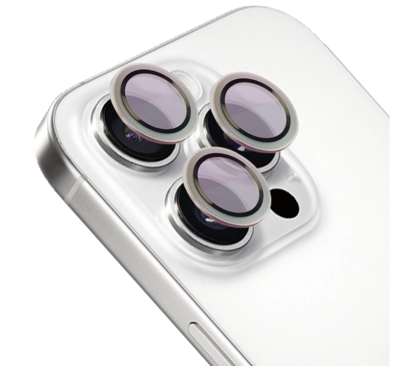 Bizon na aparat z aplikatorem Snap Lens do iPhone 16 Pro/16 Pro Max srebrna ramka