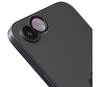 Bizon na aparat z aplikatorem Snap Lens do iPhone 16e czarna ramka