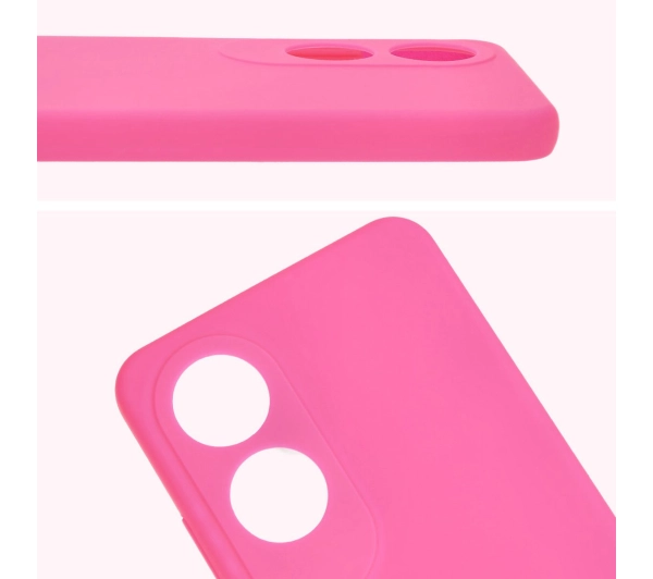 Bizon Silikonowe Soft do Oppo A60 4G Neonowo-różowy
