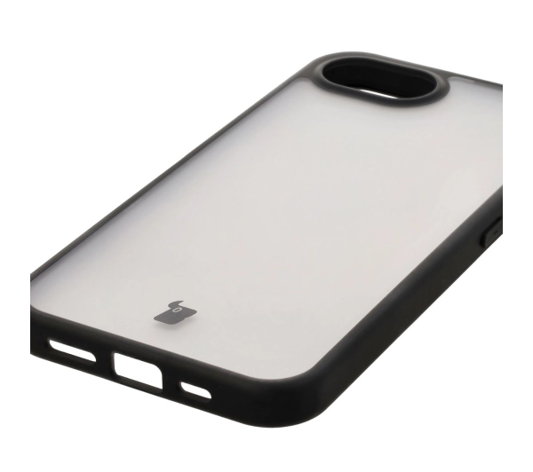 Bizon Angelo do iPhone 16e przydymione z Czarną ramką