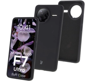 Bizon Silikonowe Soft do Xiaomi Poco F7 Ultra Czarny