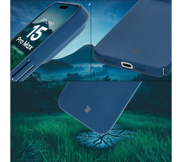 Bizon Łupka do iPhone 15 Pro Max Niebieski