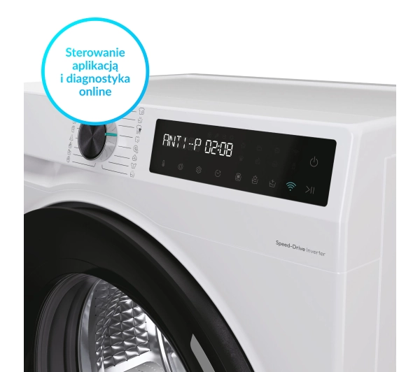 Candy ProWash 500 BR 48SBL6-S Funkcje AI 8kg 1400obr/min Zdalne sterowanie - TRZECI -55%, ALBO 5-TY ZA 1ZŁ - Kup na Raty - RRSO 0%