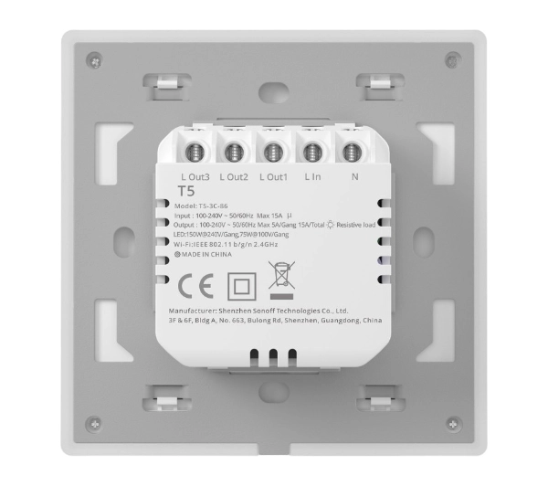 Sonoff TX T5 3C 3-kanałowy