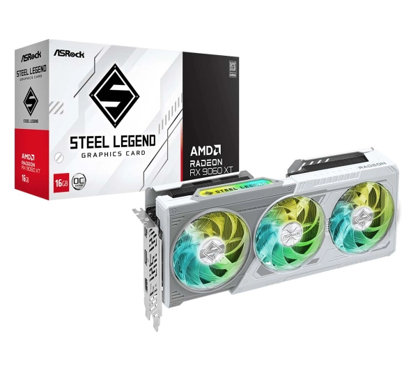 ASrock Radeon RX 9060 XT Steel Legend OC 16GB GDDR6 128bit FSR