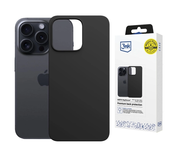 3mk Hardy MagSilicone Graphite do iPhone 15 Pro Max