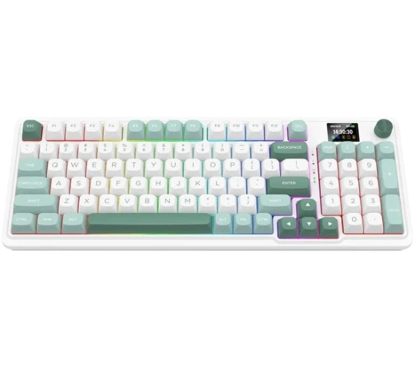 Redragon K719WG Pro RGB Galatin Mint Mambo Biało-zielony