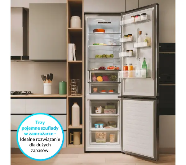 Candy FRESCO 300 ECN2CQTEX206 205cm Inox - Kup na Raty - RRSO 0%