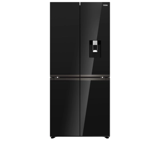 Haier HCKR7819DWGB Pełny No Frost Space Fit Czarne szkło Oświetlenie tylnej ściany - Kup na Raty - RRSO 0%