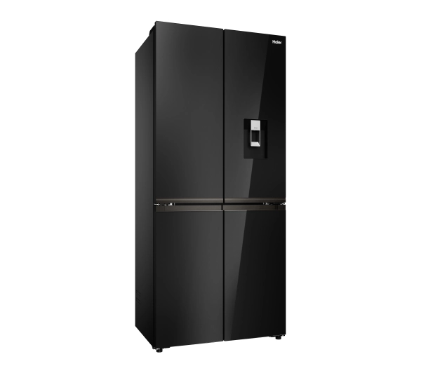 Haier HCKR7819DWGB Pełny No Frost Space Fit Czarne szkło Oświetlenie tylnej ściany - Kup na Raty - RRSO 0%