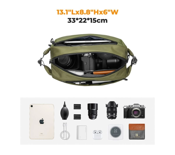 K&F Alpha Sling Bag 10 L Zielony