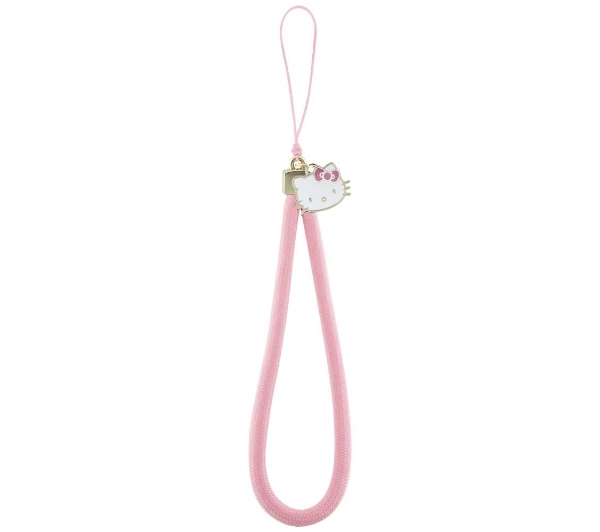 Zawieszka do telefonu HELLO KITTY Nylon Cord Kitty Head Różowy