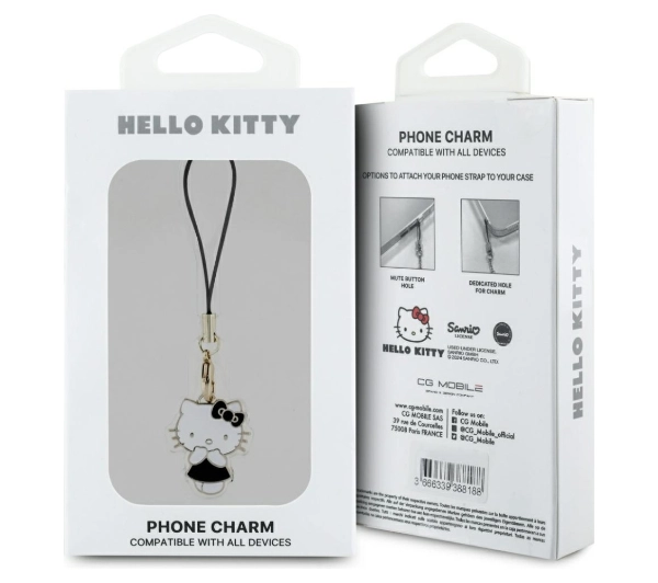 Hello Kitty Charm Kitty Cute Czarny