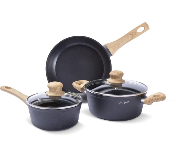 Garnki - Lamart Natur LT1282 Indukcja Aluminium 5 elementów