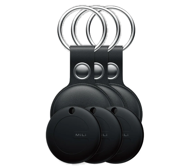 Lokalizator MILI MiTag Duo Czarny (3 szt.) + Etui Czarny (3 szt.)