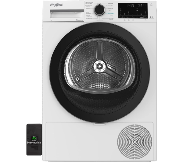 Suszarki do prania - Whirlpool C WD 86M WBS PL Funkcje AI AdaptiveDry 58,6cm 8kg Zdalne sterowanie