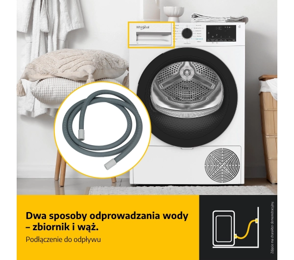 Whirlpool C WD 86M WBS PL Funkcje AI AdaptiveDry 58,6cm 8kg Zdalne sterowanie - TRZECI -55%, ALBO 5-TY ZA 1ZŁ - Kup na Raty - RRSO 0%