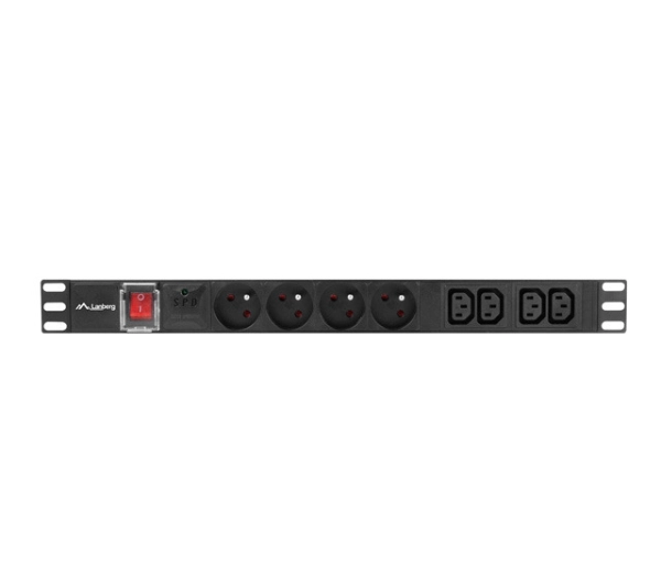 Lanberg RACK PDU 1U 16A 4x230V 4xC13 2m Czarny