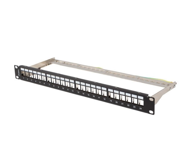 Lanberg PPKS-0924-B PUSTY 24 PORT 1U 19" FTP Czarny
