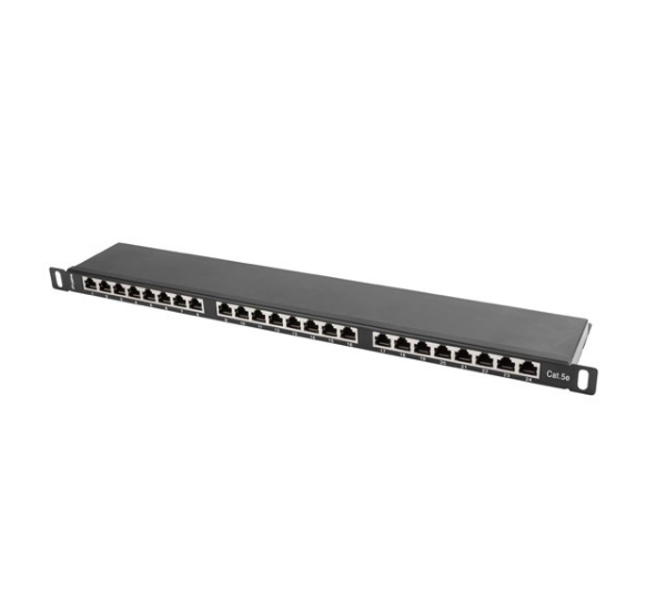 Lanberg PPS5-0024-B 24 PORT 0.5U 19" KAT.5E FTP Czarny