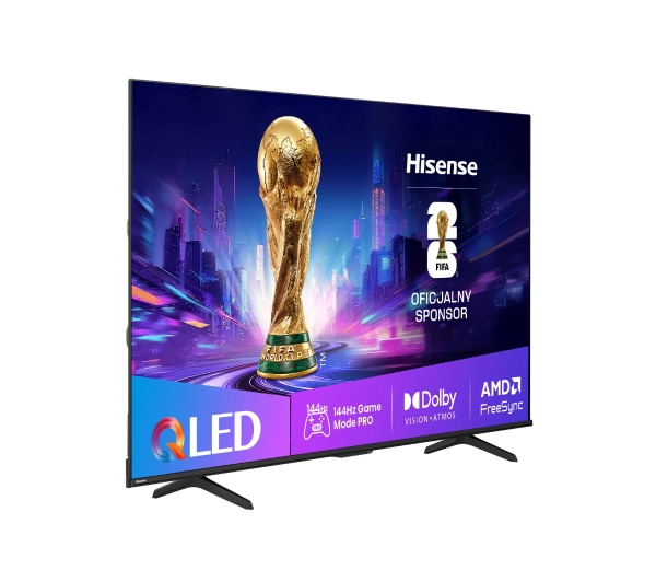 Hisense 55E7Q PRO 55" QLED 4K 144Hz VRR VIDAA TV Dolby Vision Dolby Atmos HDMI 2.1 - Kup na Raty - RRSO 0%