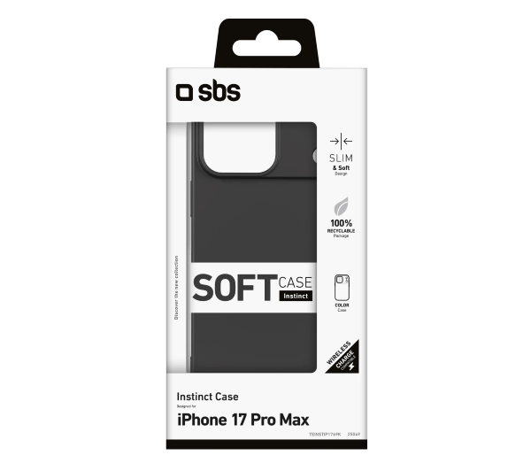 SBS Instinct do iPhone 17 Pro Max Czarny