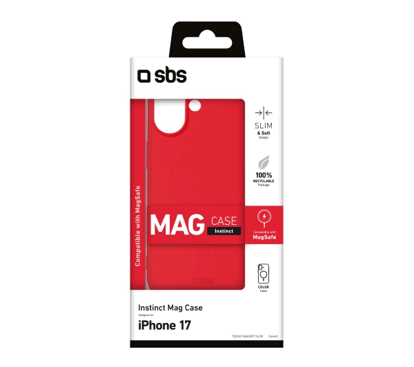 SBS Instinct Mag do iPhone 17 Czerwony