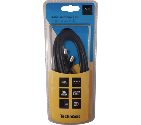 TechniSat 76-4831-05 5m Czarny