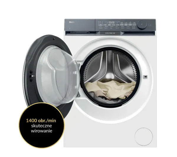 Haier X9 Slim HW80-B14387TU-PL Funkcje AI 8kg 1400 obr/min Zdalne sterowanie - Kup na Raty - RRSO 0%