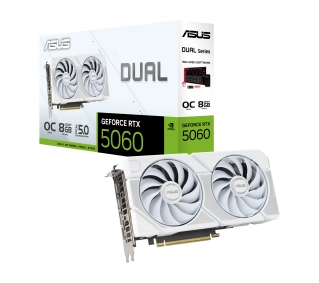 ASUS Dual GeForce RTX 5060 White OC Edition 8GB GDDR7 128bit DLSS 4 - Kup na Raty - RRSO 0%