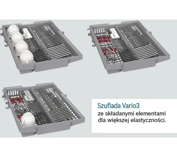 Bosch SPS4EMI17E 45cm Funkcje AI Zdalne sterowanie Kosz na sztućce - Kup na Raty - RRSO 0%