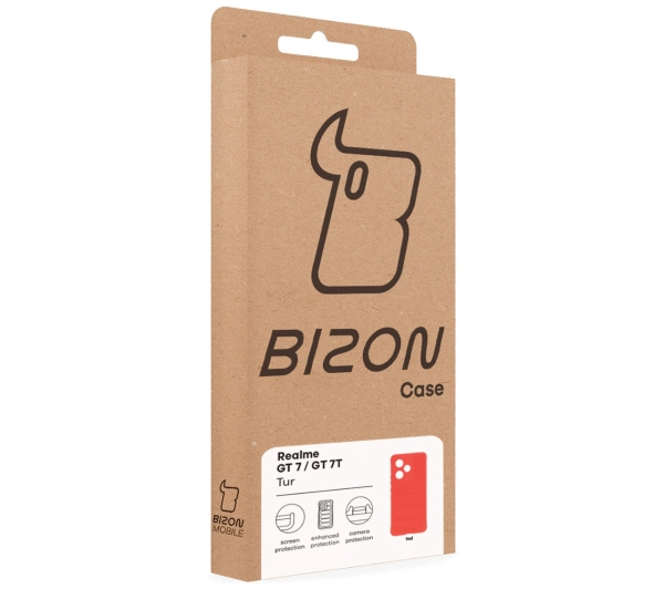 Bizon Tur do Realme GT 7 / Realme GT 7T Czerwony