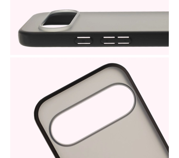 Bizon Angelo do Google Pixel 10 / Google Pixel 10 Pro Przydymione z czarną ramką
