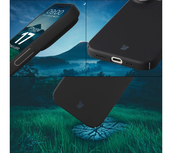 Bizon Łupka do iPhone 17 Czarny