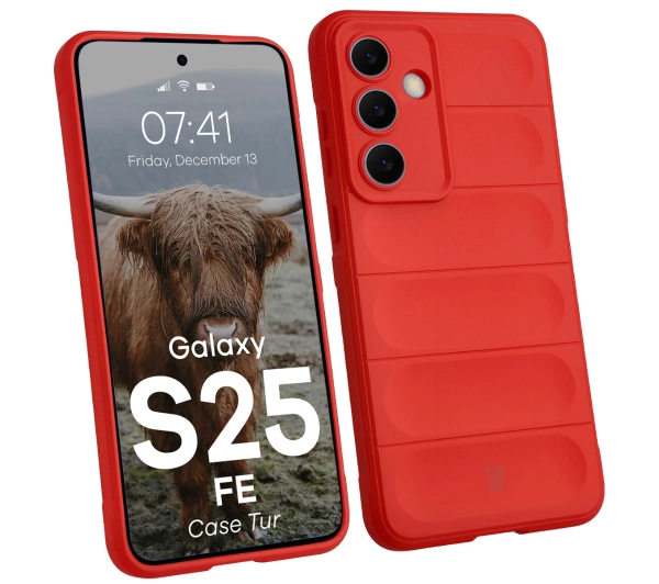 Bizon Tur do Galaxy S25 FE Red Czerwony