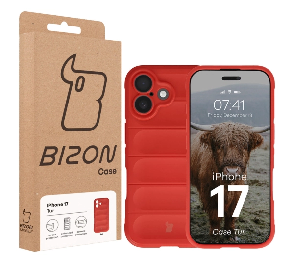 Bizon Tur do Apple iPhone 17 Czerwony