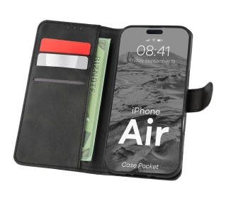 Bizon z klapką Pocket do Apple iPhone Air Czarny