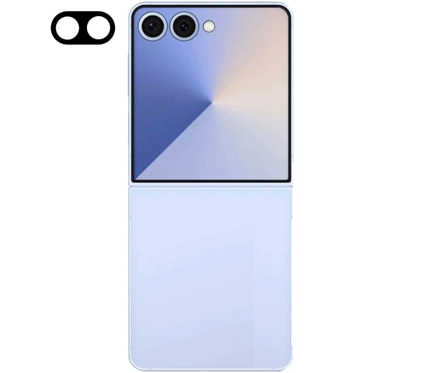 Bizon na aparat Silk Lens do Samsung Galaxy Z Flip7 czarny 2 sztuki
