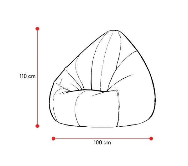 Diablo Chairs Worek Tkanina Czarny - Kup na Raty - RRSO 0%