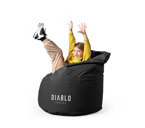 Diablo Chairs Worek Tkanina Czarny - Kup na Raty - RRSO 0%