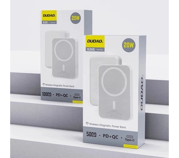 Dudao K26S 5000mAh 20W MagSafe Biały