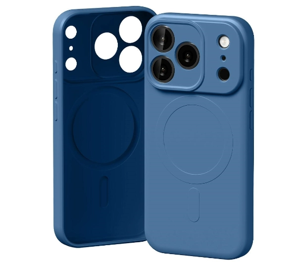 Mercury Semi-Silicone MagSafe do iPhone 17 Pro niebieski